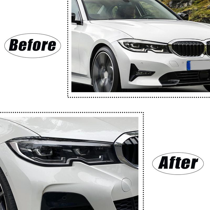 2 шт. Накладка-стикер накладка накладки на брови фар для BMW 3 серии G20 G28 320i 330i Седан   -