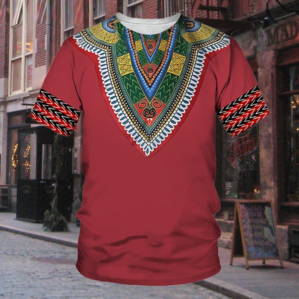 Мужская футболка Dashiki, африканская одежда, традиционная одежда, повседневная уличная одежда с короткими рукавами, винтажные футболки большого размера