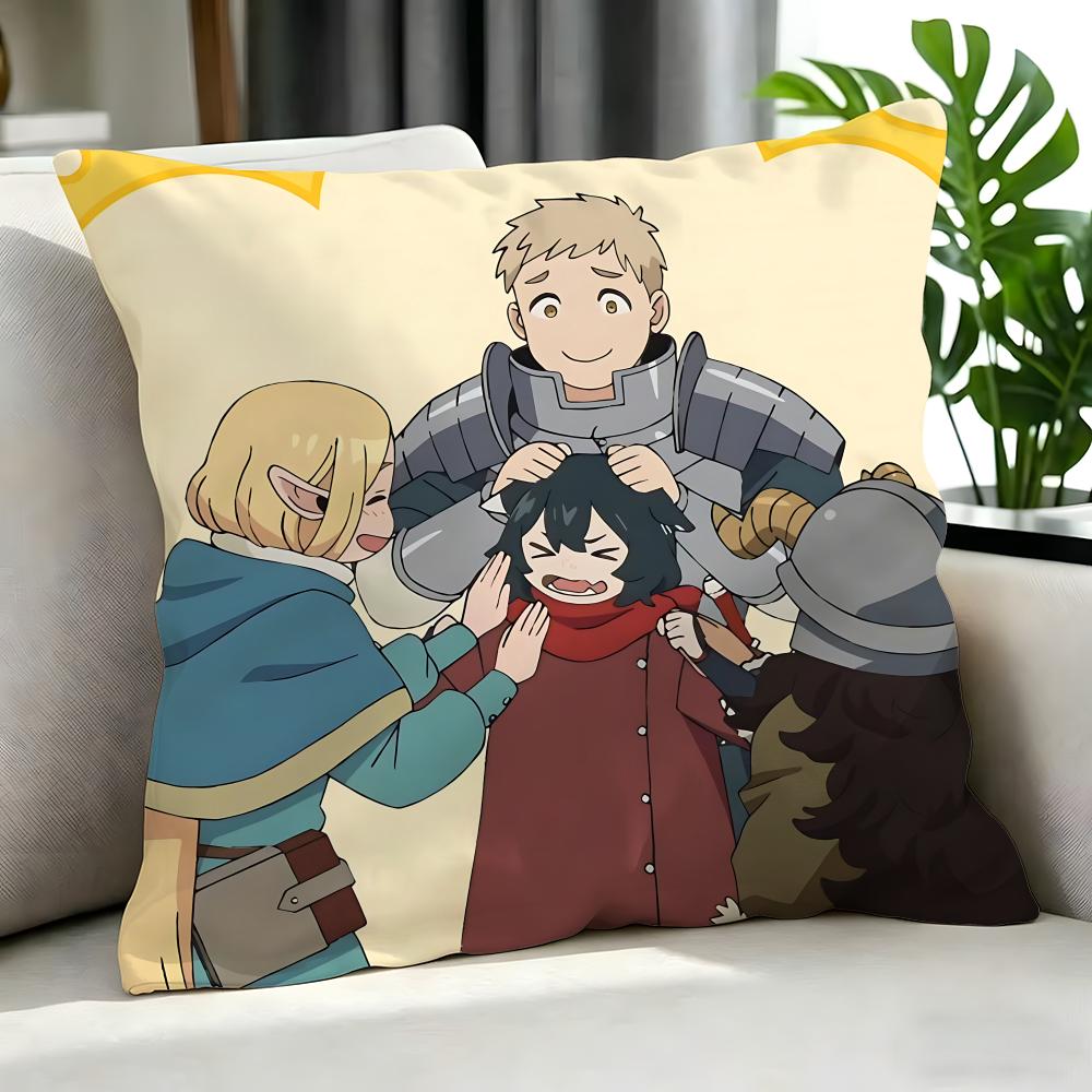 anime Delicious in Dungeon Cushion Cover Cushion Cover Set Pcs x x x Pillowcase Decorative Sofa Home Decor