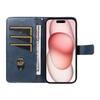 Для iPhone 15 Чехол из ПУ кожи Матовый ТПУ Фолио Кошелек Чехол для телефона Геометрические линии