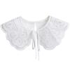 Solid Color White Lace Fake Collar Shawl Wrap False Collars Female Necklace Small Scarf Shawl  Detachable Collars Decor