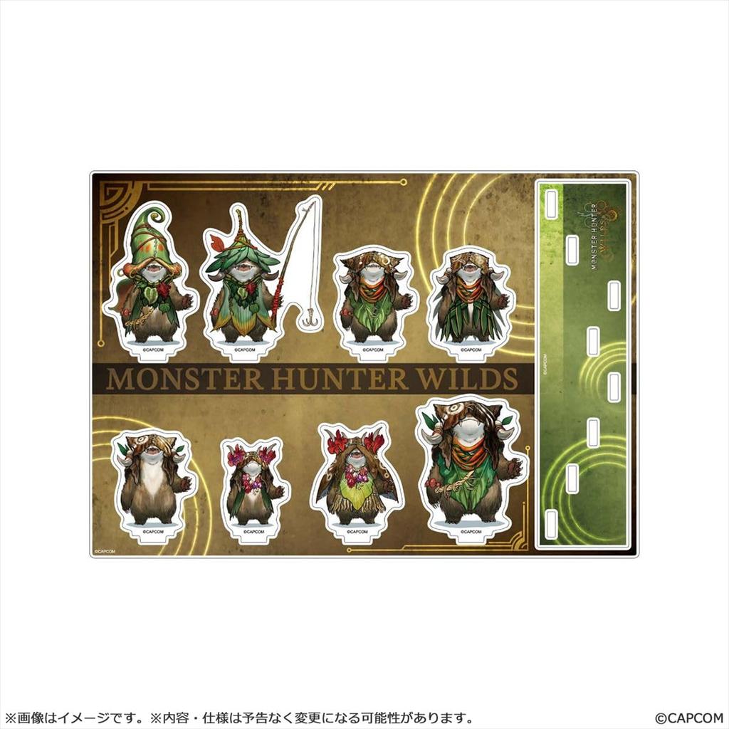 Capcom Monster Hunter Wilds Акриловая подставка, Набор Хамибоси, Прибл.. В148 x Ш210 x Г3 мм, ПММА