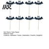 Halloween Dessert Table Decor 8 Pcs Bat Cupcake Toppers, Black Cake Cute Shaped Topper Picks for Halloween, Baby Shower, Birthday Party Decoration
