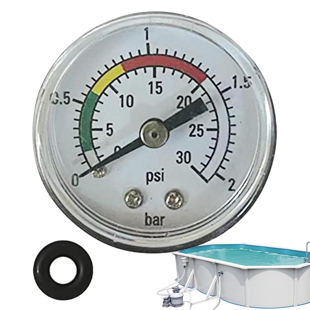 Манометр 0-30 psi с уплотнительным кольцом для песочных фильтров Intex 11224 14 16 дюймов, запчасти для оборудования бассейна, инструменты для измерения давления