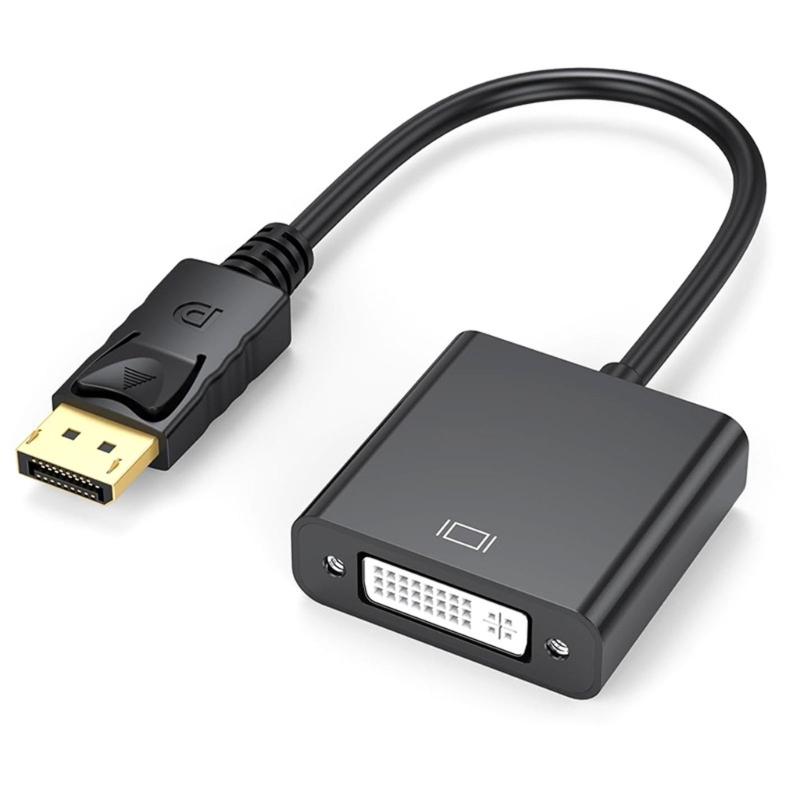 Male To DVI Female Adapter Compactly Design 1080P@60Hz Signal Stability For Office Home Theater Use