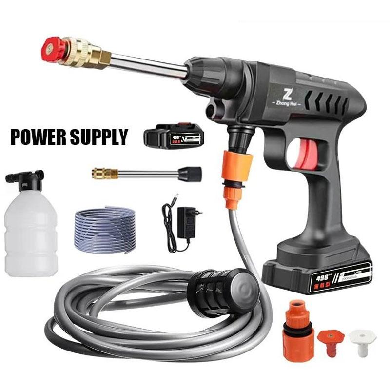 Пистолет для мойки высокого давления 1-30000 мАч, профессиональная машина для мойки автомобилей, подходит для очистки автомобиля, дома и сада