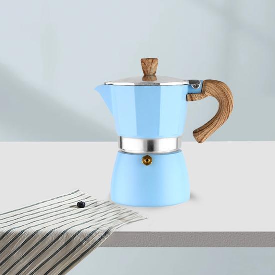 150 мл кофейник легко чистить классический восьмиугольный чайник для мока плита эспрессо кофеварка кухонный гаджет