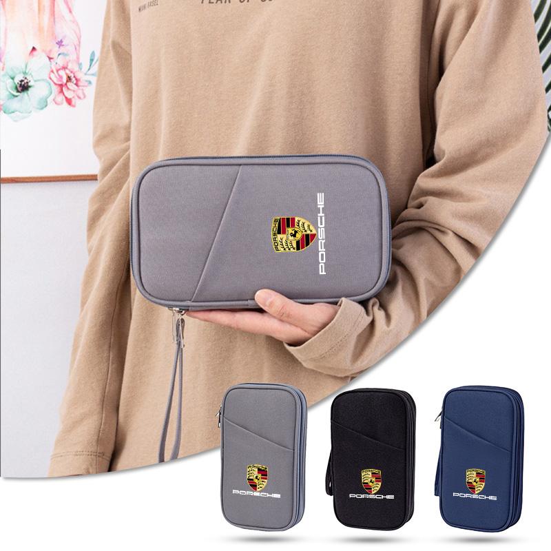 Прочная тканевая сумка для хранения для Porsche с USB-зарядкой и отделениями для наушников