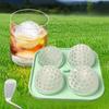 4 Compartments Ice Cube Tray Silicone Sphere Ice Mold DIY Chocolate Mold  Summer