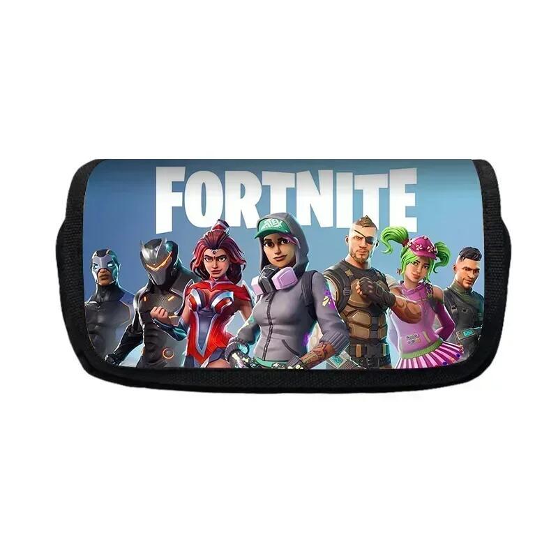 Пеналы Fortnite Многофункциональный пенал-коробка Детский большой вместимости Двухслойный пенал