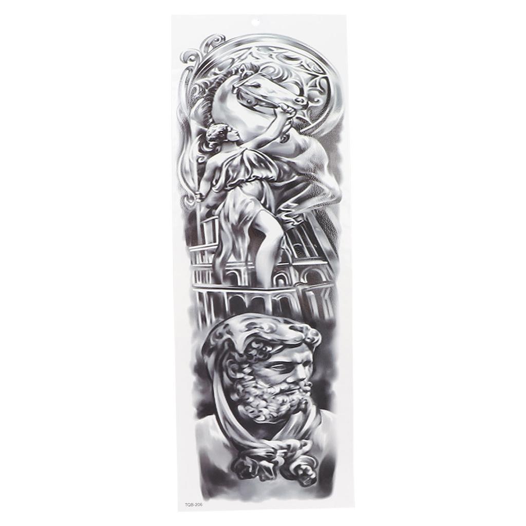 10 шт. Временные татуировки на весь рукав, водонепроницаемые, долговечные, поддельные наклейки для татуировок