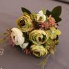 Букет из искусственных цветов роза и гортензия для декора и торжеств