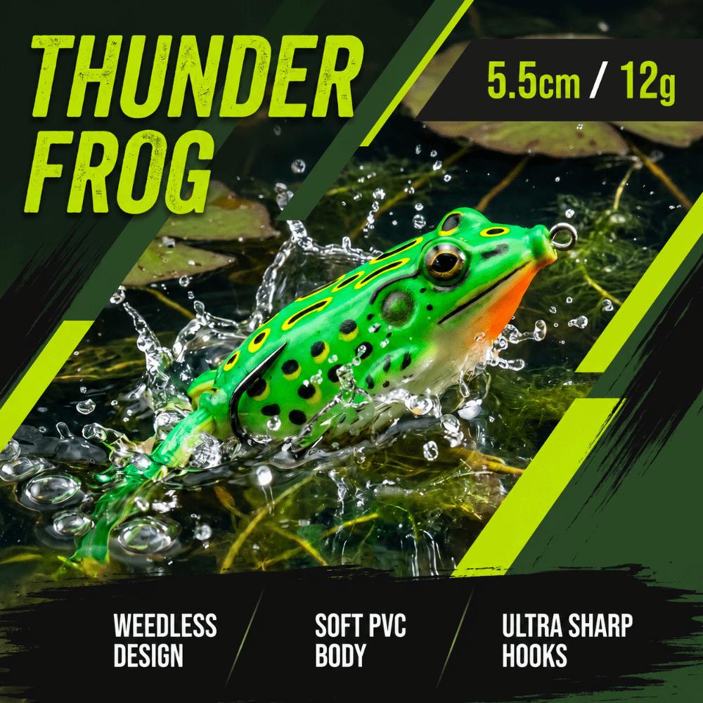 5PCS 5.5cm 12g Frog Crankbait Lures PVC Fishing Baits Durable Topwater Frog Lures For Bass Fishing