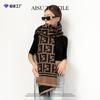 Fashion Scarf Women's Winter High Sense Autumn and Winter Wool Scarf Shawl ET Letter Air-conditioned Room Scarf