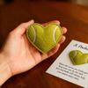 1/2/3Pcs Love Heart Tennis Pocket Hug with Positive Card Emotional Support Heart Shaped Ball Figurine Pocket Token Sports