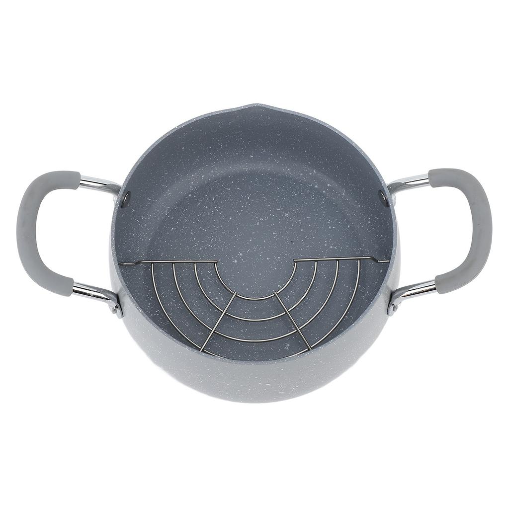 Японская фритюрница с двумя ручками, мини-сковорода с крышкой и подставкой для сушки масла для кухни