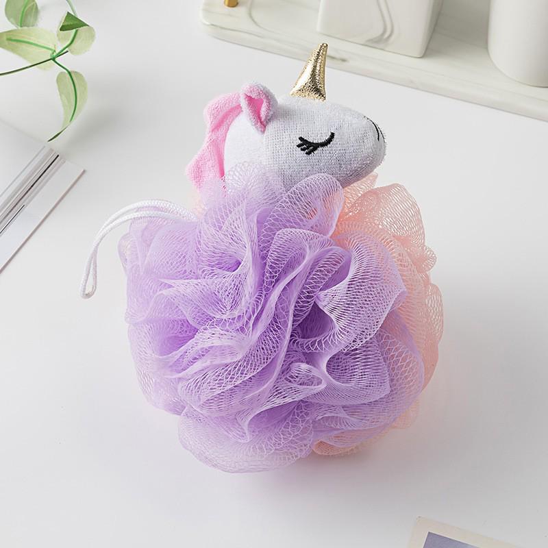 Children's Super Soft Bath Loofah - Unicorn & Flamingo Designs, Durable & Gentle Scrubber.