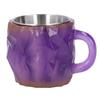 Coffee Mug Resin Stainless Steel Unique Simulated Mineral Crystal Coffee Mug for Decoration