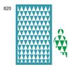 New Self-Adhesive Silk Screen Stencils for Polymer Clay Leaf Flower Decor Reusable Mesh Transfer Printing Earring Jewelry Making