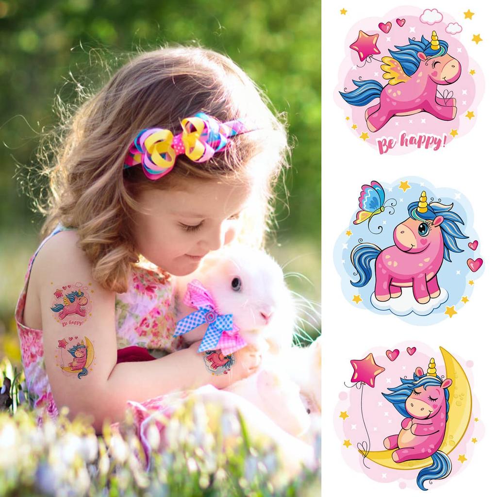 ANIUVOT 24 шт. наклейки-татуировки единорог маленькие дети временные детские поощрительные наклейки наклейки на тело аксессуары для косплея на день рождения Рождество