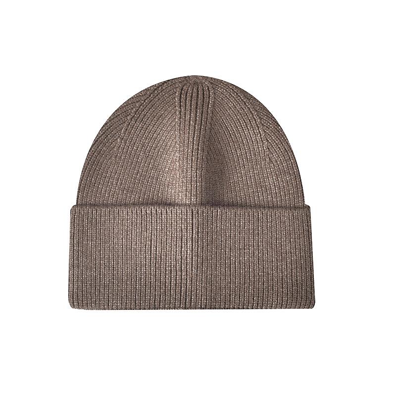 Women's Knitted Beanie with Turned-Up Brim New Style Loose-Fit Oversized Circumference Men's Hat Autumn/Winter Warm Hat