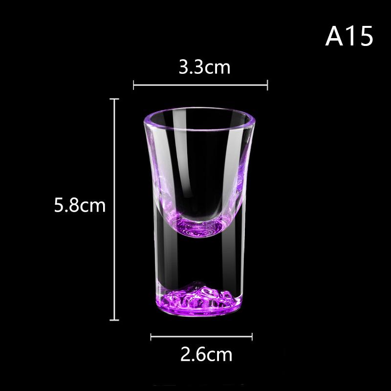 Luxury Crystal Glass Vodka Glass Sake Shochu Glass Bar Liqueur Gold Foil Glass Tea Cup High-end Gifts Hard Liquor Cups