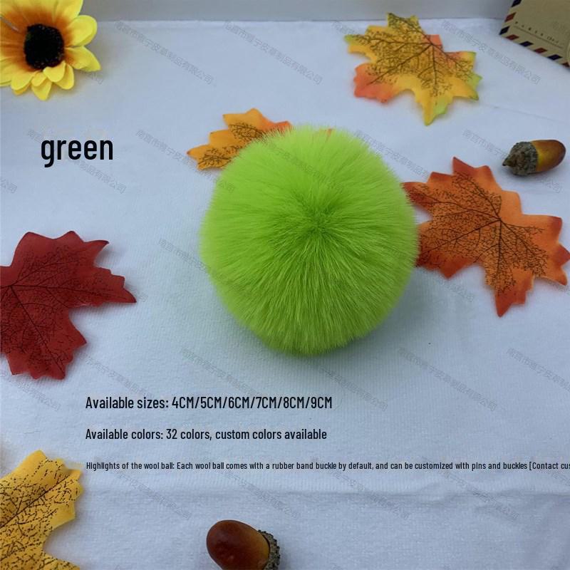 Цветной 5 см искусственный меховой шарик из кролика Рекс для украшения украшений, одежды и обуви, шляп