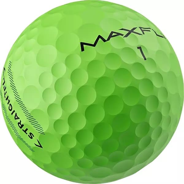 Мячи для гольфа Maxfli Straightfli 2025, матовый зеленый, менее склонны к отклонению, соответствуют правилам ([Продукт])