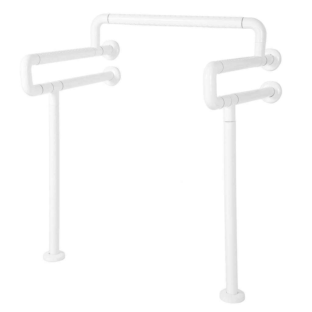 Toilet Grab Bar Double U Shape Ergonomical PC SUS Anti Slip Toilet Handrails for Elderly Disabled