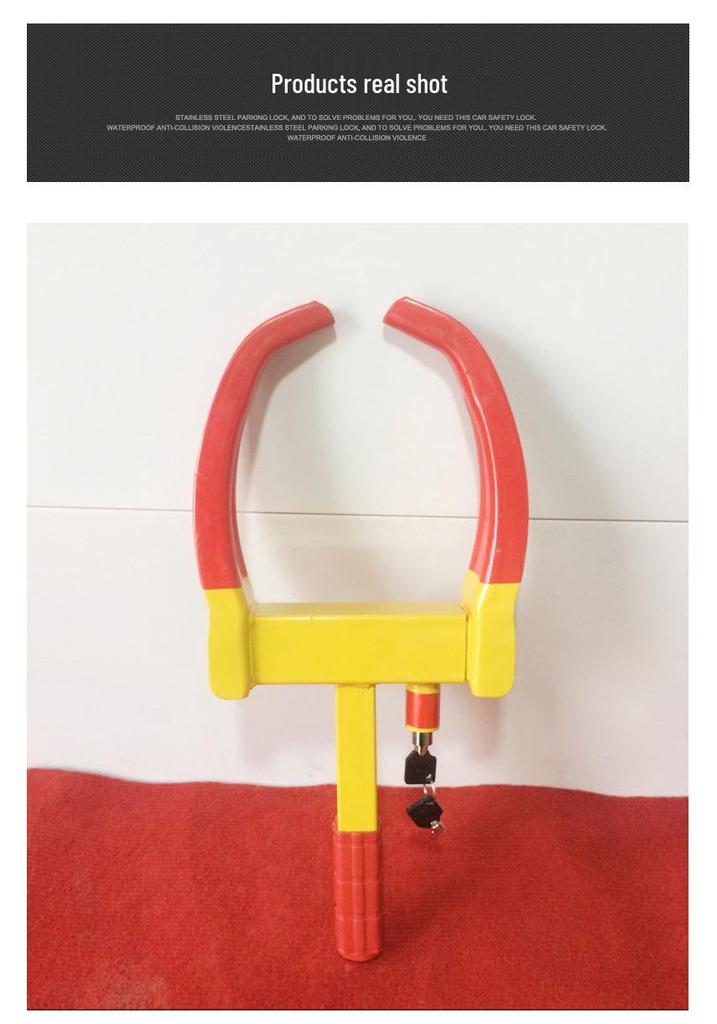 Cow Horn Anti-theft Wheel Lock for Car & Motorcycle Tires