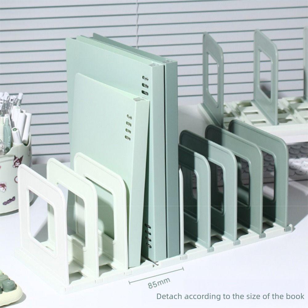 Dividers Detachable Bookends Non-slip Vertical Book Holder Portable File Storage Bookshelf Bedroom