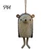 Woodland Animal Home Decor Handmade Whimsical Wind Chime, Hand Painted Resin Hanging Decor, Rustic Garden Relaxing Crisp Sound Bells