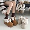 Fur Integrated Cute Thick-soled Snow Boots Women's 2025 New Winter Heightening Warm Piled Thickened Cotton Shoes