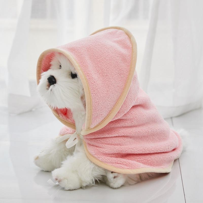 Dog Bathrobe Microfiber Quick Drying Bathrobe Bath Towels for Small Medium Large Dog Cats Pet Clothes Coat Towel Dog Accessories