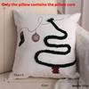 Decor Scene Christmas With Santa Snowman Reindeer Hug Pillow For Festive Gift