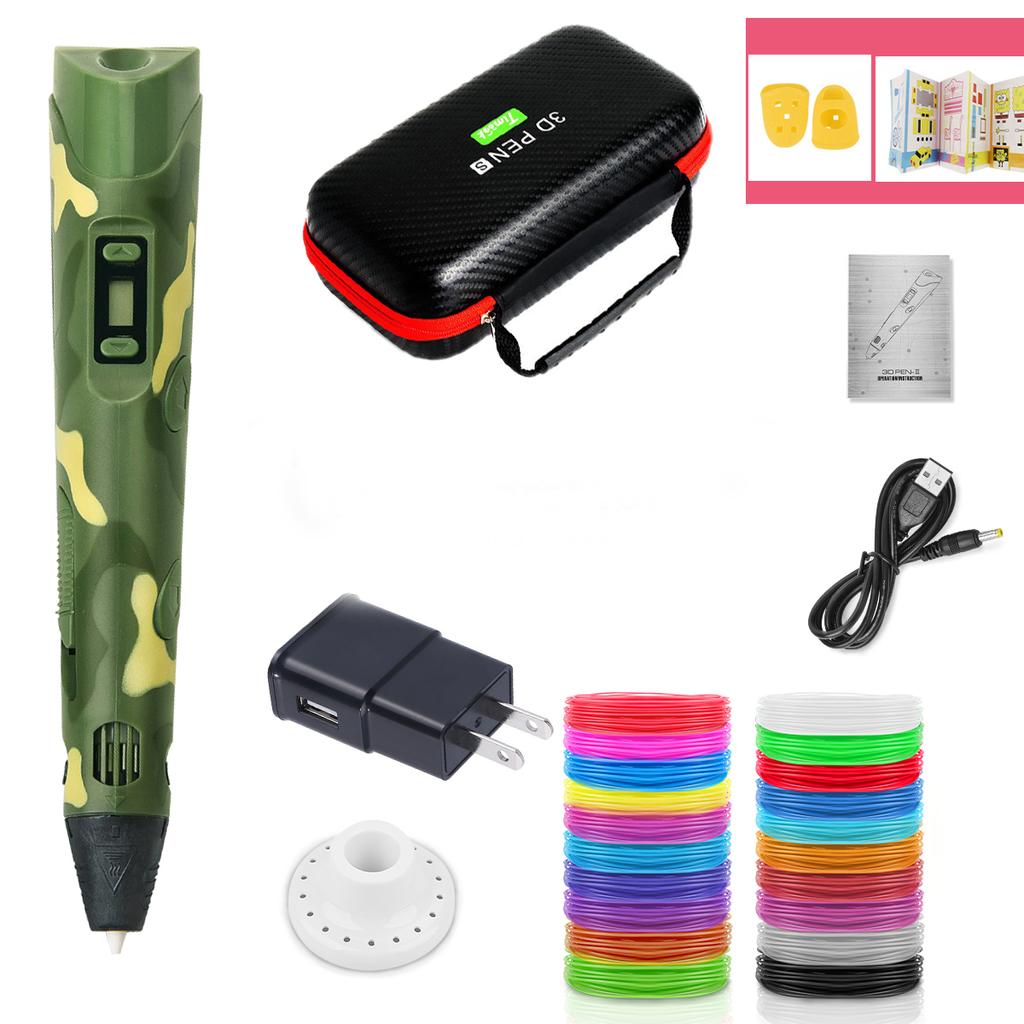 3D-ручка для детей, 3D-ручки для печати «сделай сам», карандаши для рисования с чехлом на нити PLA, новинка, подарок для детей, подарок на день рождения