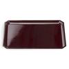 Wood Grain Tray Lacquerware Made In Japan J-kitchens Corner-Cut (Tray) Shintame, Non-Slip, 55cm, (ABS Resin),