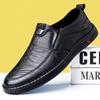 Soft-soled Men's Shoes Comfortable Non-slip Shoes Lightweight Driving Shoes Waterproof Work Leather Shoes