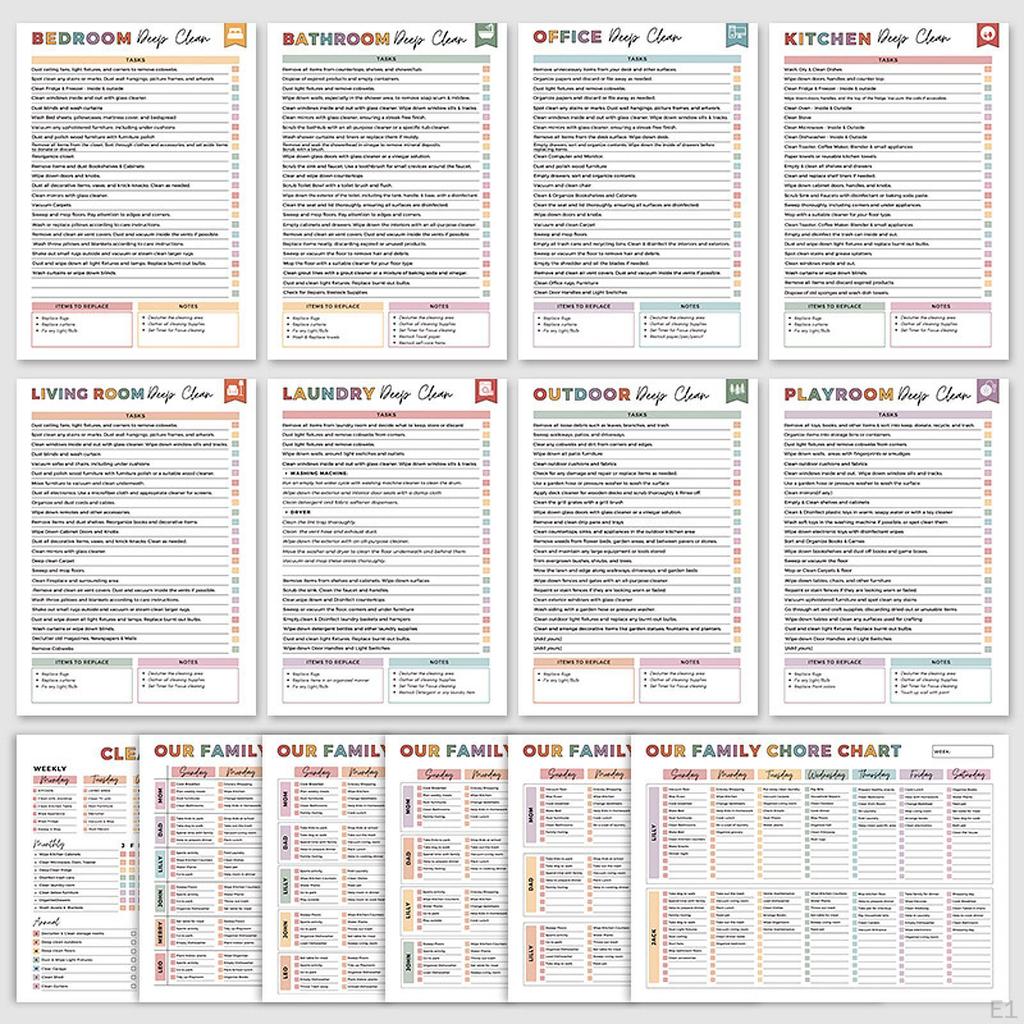 План уборки Расписание и организация Планировщик Улучшение дома Универсальный Веселый Гибкий Ежедневный