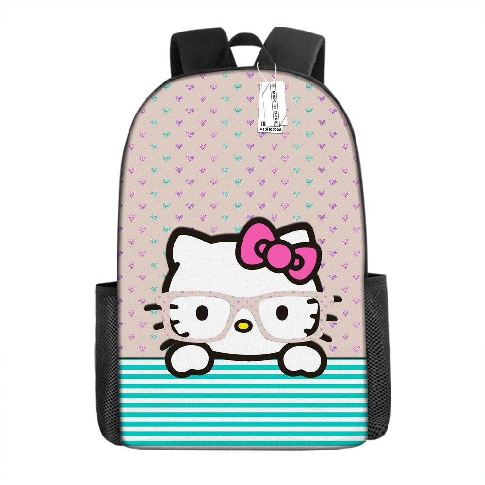 Мультяшный рюкзак Hello Kitty Школьная сумка Ello Kitty Рюкзак с цифровой печатью