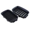 Front Kidney Grille Black Dual Slat Racing Grilles Fit For Bmw 3 Series E36 1992 1993 1994 1995 1996 51138122237 51138122238