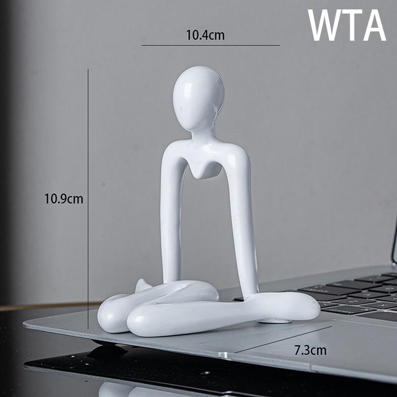 Статуэтка мыслителя, абстрактная статуэтка йоги, пластиковая ручная работа, скульптура, домашний декор, украшения для офиса и рабочего стола