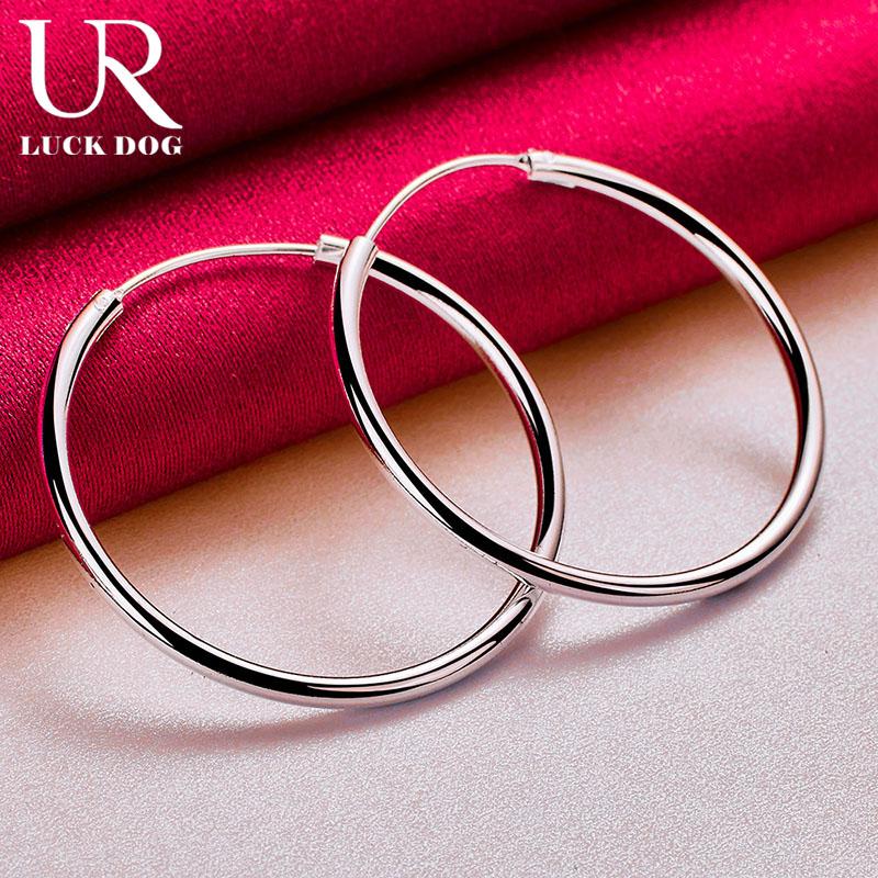 Круглые серьги для пирсинга из стерлингового серебра 925 пробы. Модные свадебные украшения.