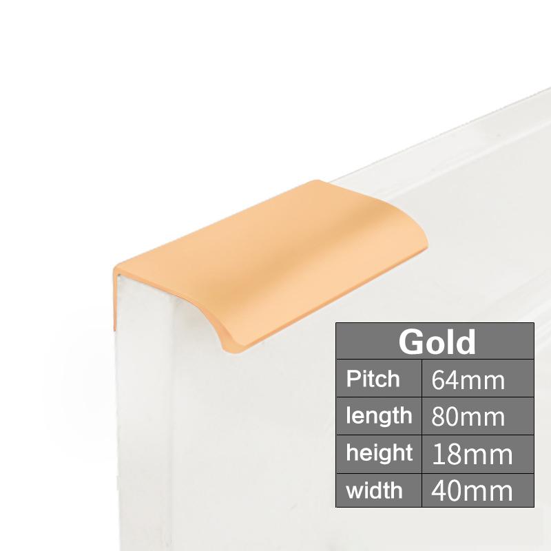 1 шт. ручки для шкафа в спальню, ручки для ящиков мебели, ручки-скобы, скрытая дверная ручка для кухни