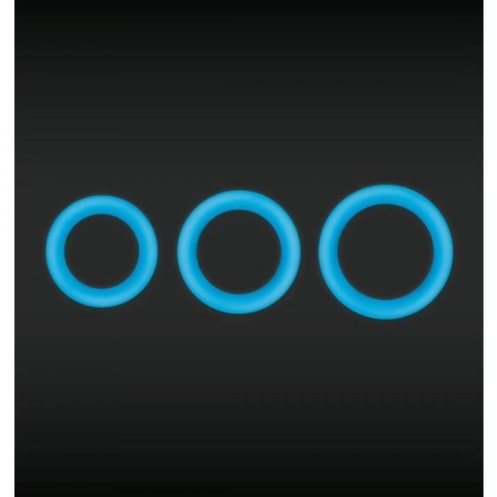 Anillos para le pénis - Firefly - HALO 55MM - Silicone douce - Brille dans l'obscurité - Confortable