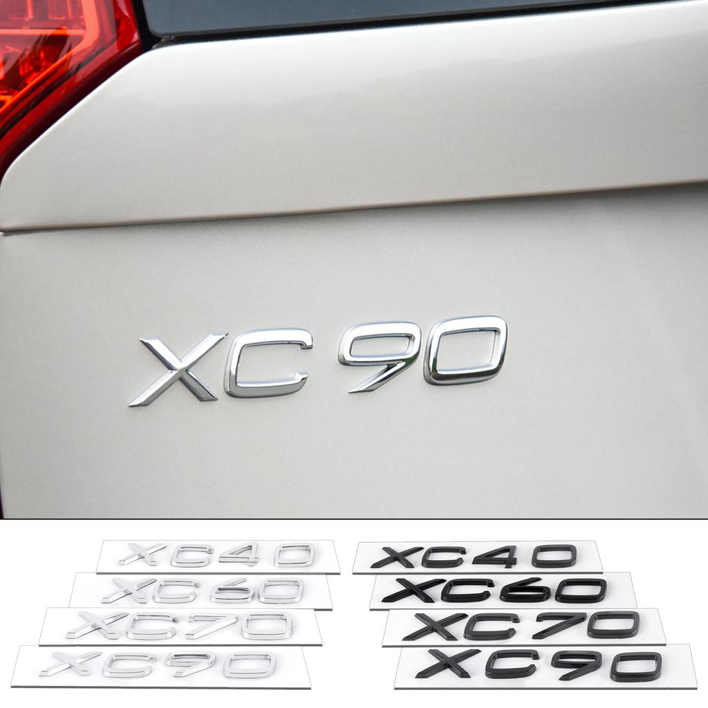 ABS VOLVO XC40 XC60 XC70 XC90 Emblem Car Rear Trunk Badge Decals Sticker Auto Decoration Decor