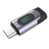 Адаптер USB C «папа-мама» со светодиодным дисплеем, быстрая зарядка и поддержка передачи данных для мобильных устройств, планшетов, ноутбуков