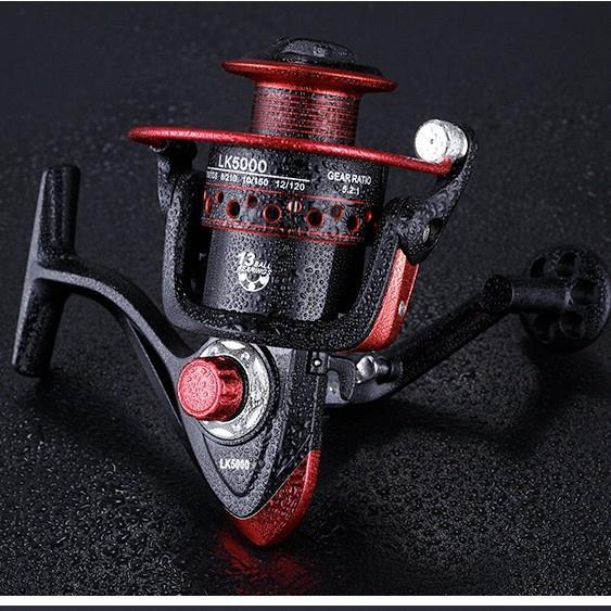 Saltwater Fishing All Metal Spinning Reel Heavy Body Stream River Lake 5.2:1 Gear Ratio 13 Bearings