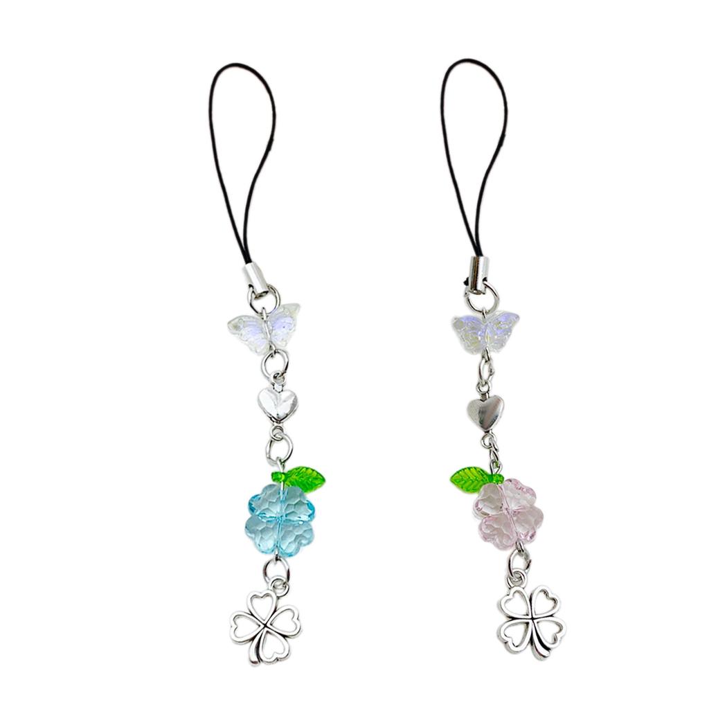 Подвеска на сумку в форме сердца, ремешок для телефона в виде бабочки, аксессуар для телефона, многофункциональный брелок для сумки, подвеска, идеальный подарок для женщины и девушки