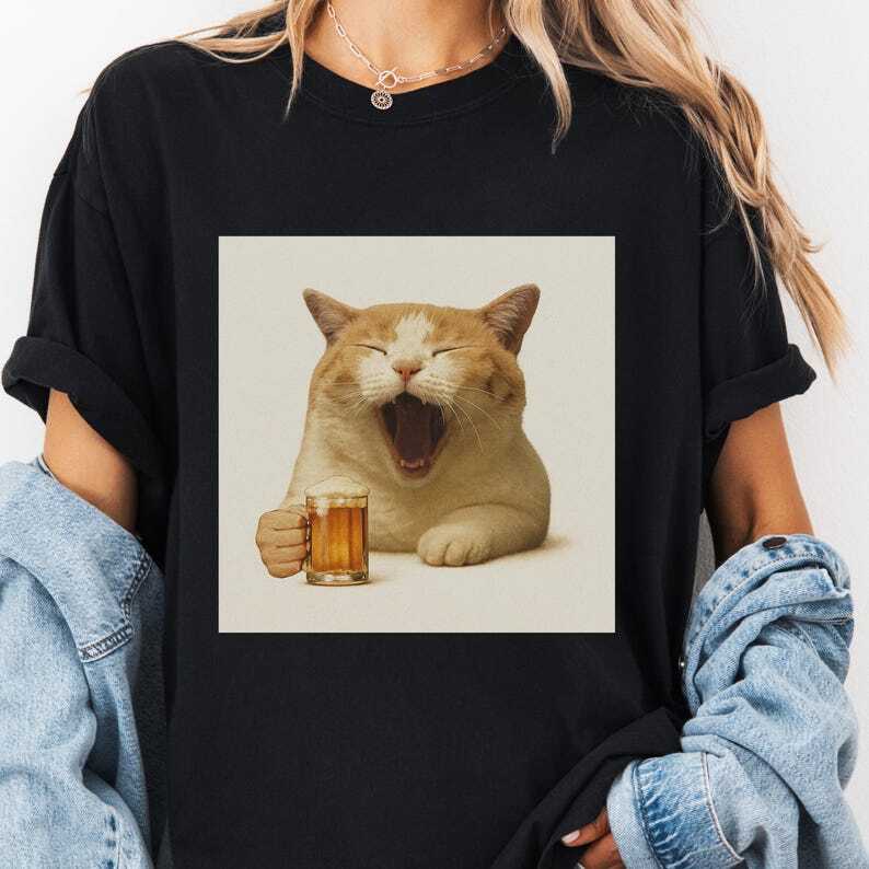Funny Cat Meme T-Shirt Vintage Cat Shirt